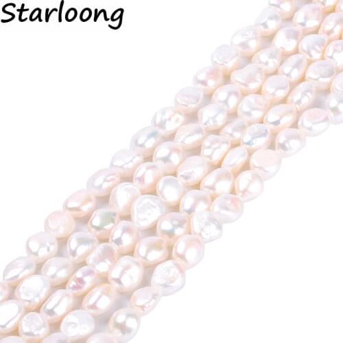 1pack/lot 11-12mm AA quality white round irregular Natural freshwater Pearl Loose Beads DIY for Jewelry bracelet necklace