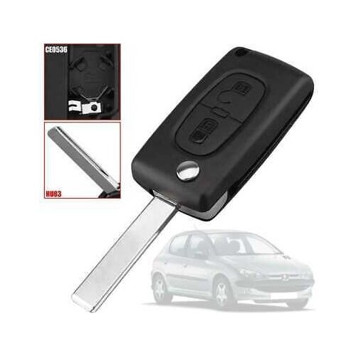 Key command Case Housing CE0536 HU83 2 Button for Citroen C2 C3 C4 C5 C6