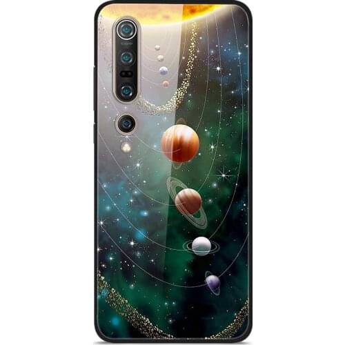 For Xiaomi 10 Phone Case Tempered Glass Case Back Phone Cover Series 2