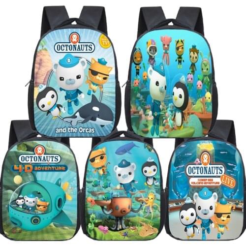 Mochilas The Octonauts Backpack Kids Kindergarten Schoolbag Toddler Preschool Satchel Boys Girls Bookbag Back to School Gifts