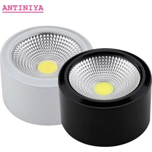 1pcs high quality surface mounted LED COB Dimmable Downlights AC85-265V 7w 9w 12w 15w 18w LED Ceiling Lamp Spot lights downlight