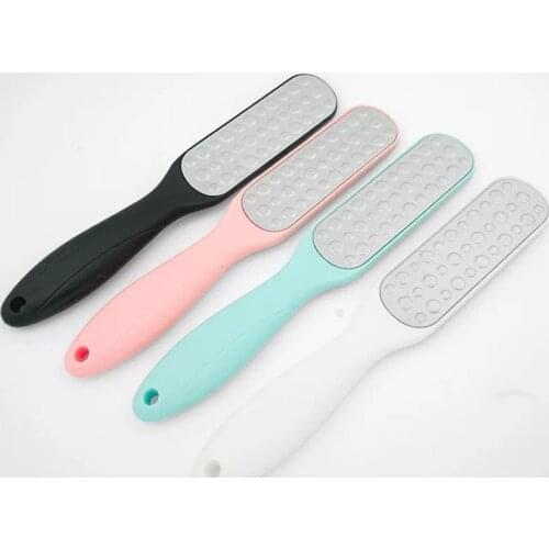 1pcs Professional Double Side Foot File Rasp Heel Grater Hard Dead Skin Callus Remover Pedicure File Foot Grater Stainless steel