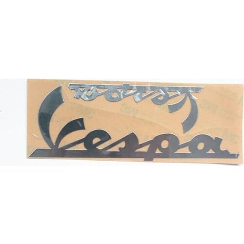 Chromed Brass Vespa Sticker Sticker Silver Color 1 Set for Piaggio Vespa