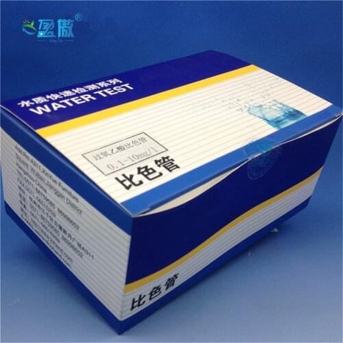 Peracetic acid colorimetric tube test kit package 0.1-10mg/l