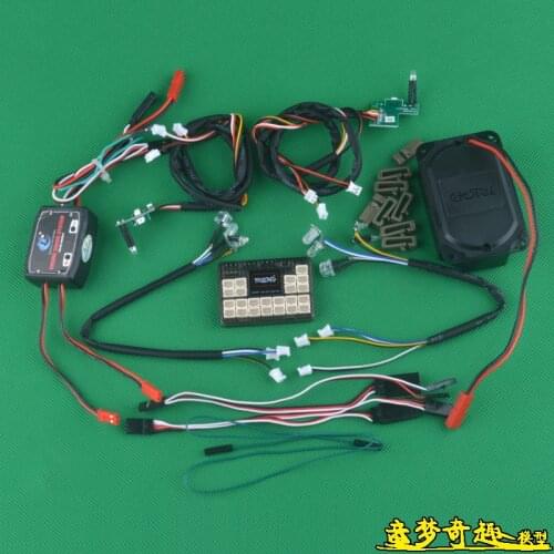 HG P408 HG-P408 1/10 RC Crawler Headlight Set/Sound Set Light/Voice Assembly DIY Upgrade Modified Spare Parts