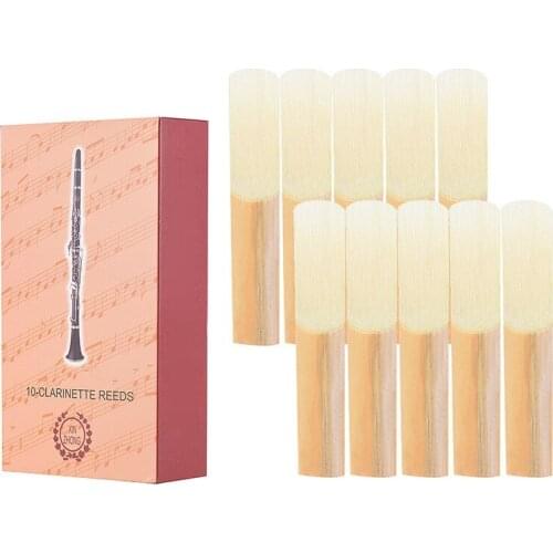 Box Of 10pcs B Clarinet Reeds Traditional Reeds Strength 2.5