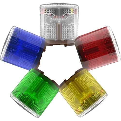 Mini Waterproof Strobe Solar Warning Lamp Rain-Proof Optical Controlled No Switch Signal Emergency Traffic Alarm Light 1800mAh