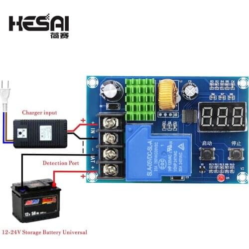M604 Battery Charger Control Module DC 6-60V Storage Lithium Battery Charging Control Switch Protection Board