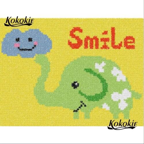 Cartoon diy latch hook kits rug printed canvas knooppakket tapijten accessories carpet embroideryFoamiran for crafts knooppakket