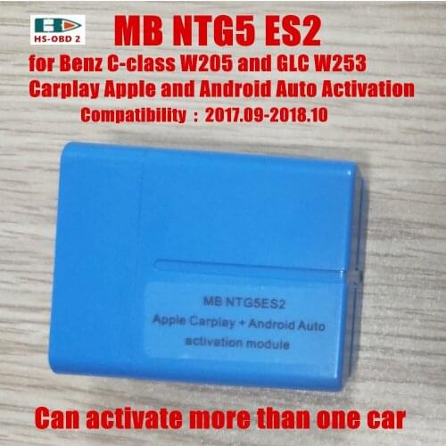 NTG5 S1 NTG ES2 for 2017.09-2018.10 C-class W205 and GLC W253 Carplay Apple and Android Auto Activation Tools Fast Free Shipping