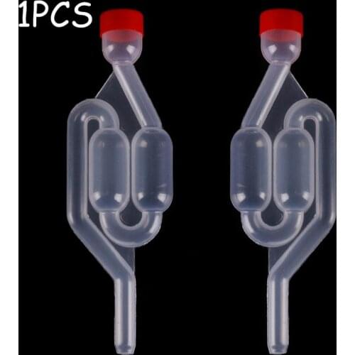 Plastic One Way Exhaust Check Valve With Lid Water Sealed Valves Home Brew Wine Fermentation Tool For Wine Vent Accessories