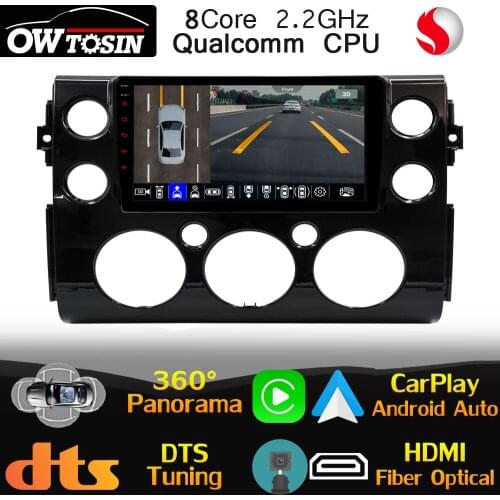 Qualcomm CPU Android For Toyota FJ Cruiser J15 2006-2020 Car GPS Radio CarPlay 360 Panoramic Camera DTS HIFI Stereo DSP 4G LTE