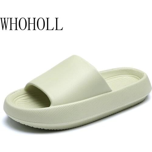 2021 Flatform House Slippers Men Women Non-slip Bathroom Footwear Boys Girls Lovers Flip Flops Summer Beach Sandals