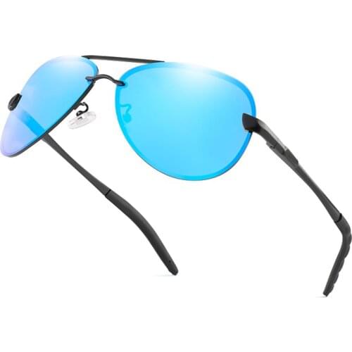 Brand Design Rimless Polarized Sunglasses Classic Men Driving Sun Glasses Women UV400 Sunglass Shades Eyewear gafas de sol