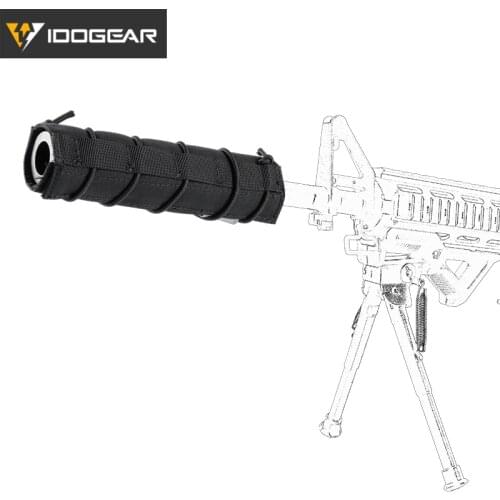 Tactical 18cm Airsoft Suppressor Cover Tactical Accessory Quick Release CP Suppressor pouch Molle Multicam webbing 3529