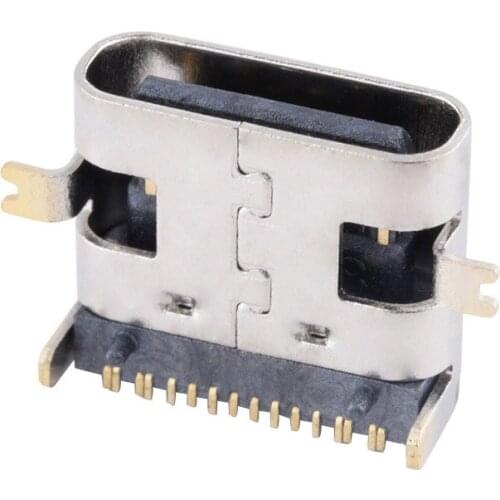 USB 3.1 SMD DIP Connector Type-C Female Placement USB Type C 16 Pin SMT Socket for PCB design DIY high current charging