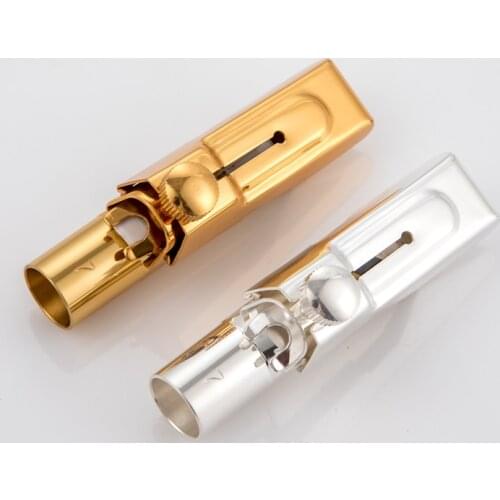 High Quality Professional Tenor Soprano Alto Saxophone Metal Mouthpiece R54 Gold Plating Sax Mouth Pieces Accessories Size 56789