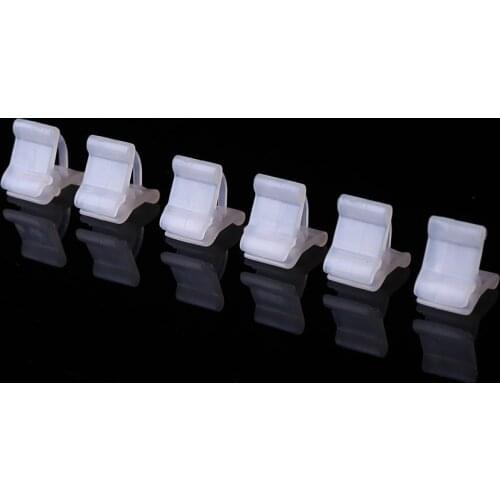 100 pcs/Pack Mini Transparent Plastic Grafting Clips Tomato Clips Plant Supports Connects Vines Plants Seeding Grafting Clips