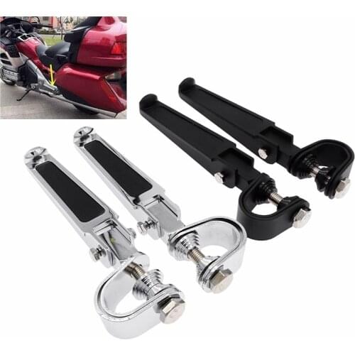 1 Pair Black/Silver Motorcycle Highway Engine Guard Crash Bars Foot Pegs Motorbike Accessories For Harley Davidson Honda Suzuki