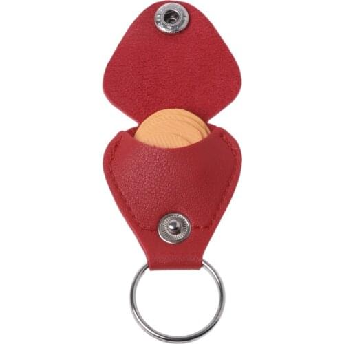 1pc Guitar Picks Package Picks Bag Leather Case Key Holder Chain Reeds Plectrum Guitar Accessories
