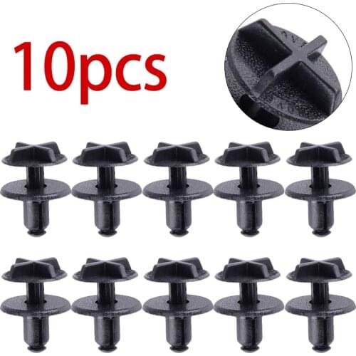 10pcs Car Rivets Auto Fastener Clip For Jaguar S Type XJ8 XK XR812941010 Plastic Car Bumper Retainer