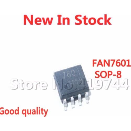 5PCS/LOT FAN7601MX FAN7601 7601 SOP-8 LCD power chip IC SMD In Stock NEW original IC