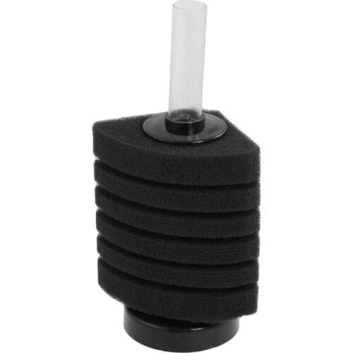 6 Layer Sponge Biochemical Water Corner Filter Black For Fish Tank