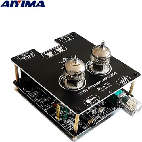 AIYIMA Audio 6J1 Tube Preamplifier Stereo HiFi Power Amplifier 30Wx2 Bile Buffer Speaker Bluetooth-Compatible AMP Home Theater