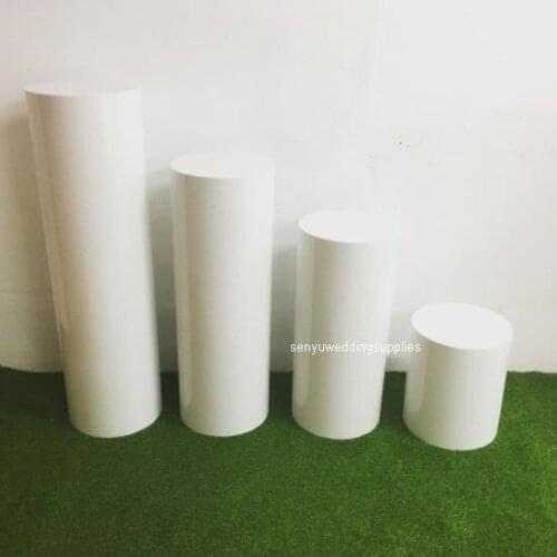 4pcs/set) Different sizes Custom Acrylic Display Plinth Stand for Wedding Decorations