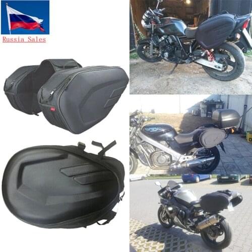 Accessories Motorcycle Saddle bags Moto Riding Helmet Travel Bag Side Bag Tail Luggage Suitcase with Rain Cover and Plastics 22