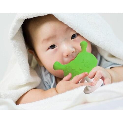 Baby Teether Toy Silicone Safe And Soft Baby Boy Girl Teething Toys Baby Sore Gum Sore Gum BPA Free Teething Mushroom Toy