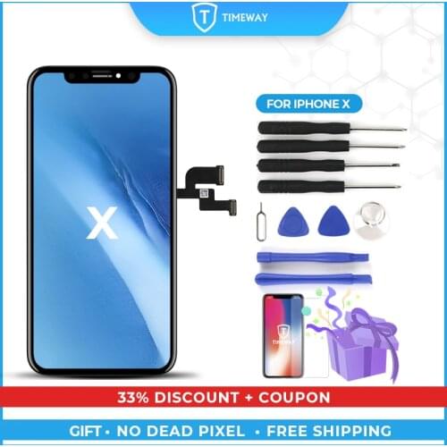 For iPhone X XS XR Display High Quality Tianma OEM Ori with True Tone For 8G 8P LCD 100% Tested LCD Replacement Spare Part