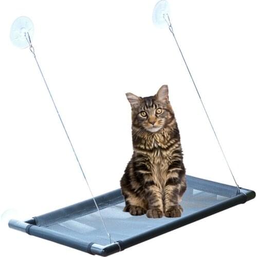 Breathable Cat Hammock Bed Mat Soft Window Hammock Hanging Shelf Seat Cushion Strong Bed House Toys Cat Accessories Pet Supplies