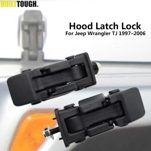 Car Engine Lock Hood Cover For Jeep Wrangler TJ 1997-2006 Catch Cover Car Styling Latch Accessories Modification Parts