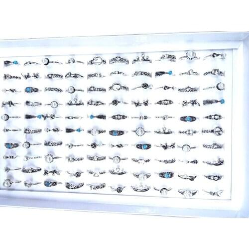 MixMax 10pcs/Lot Womens Bohemia Style Beautiful Gold Silver Plated Finger Joint Band Fashion Jewelry Mixed Styles Party Gifts