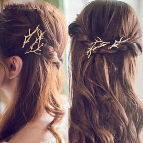 Fashion Jewelry Fairy Antlers Alloy Clips Elegant Geometric Jewelry Headdress Princess Hairband Jewelry Hairpin Headdress