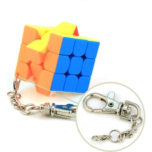 MoYu Cubing Classroom 3.5cm Keychain Magic Cubes 3x3 Puzzle Cubes Multicolor Creative Cube Hang Decorations
