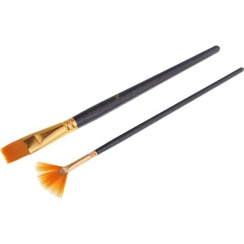 12 Pieces Nylon Hair Paint Brush Set Professional Artist Paint Brushes