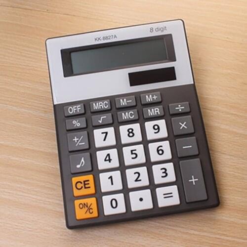 Office Financial Calculator With Backspace Delete Key, 8 Digits Screen Voice Calculator, Office Student Calculator Stationery