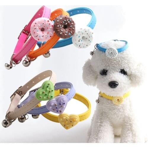 Kitten Collar with Bell Cut Cat Collars Breakaway Adjustable Cats Collar Puppy Collar Pet Supplies Collier for Kittens 1PC