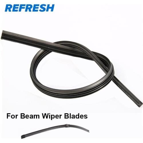 2 pcs Refresh Wiper Refill rubber 14" TO 32"High Quality Long Life Surface for Beam / Flat Type Wiper Blades Auto Accessories