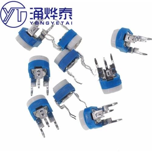 YYT 10PCS RM065 RM-065 100 200 500 1K 2K 5K 10K 20K 50K 100K 200K 500K 1M ohm Trimpot Trimmer Potentiometer variable resistor
