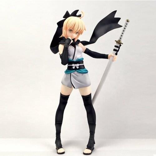 1/7 Fate/Grand Order Saber Okita Souji Cute Girl Unpainted Resin Figure Unassambled GK White Model Kit W_2499