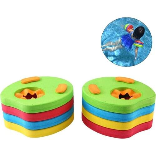 4 Pcs Kids Arm Float Discs EVA Swim Float Colorful Discs Armbands Floating Sleeves Buoyancy Circles Rings