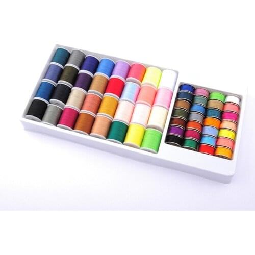 60-Color Multi-Color Sewing Thread And Metal Spool DIY Multifunctional Box Household Sewing Machine Special Thread Storage Box