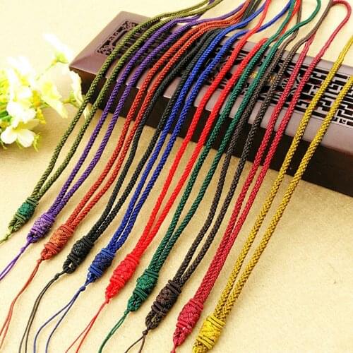 10 Mixed Color Chinese Thread Knotted Silk Love Rope String Pendant Necklace