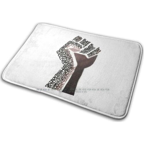 Black Lives Matter Mat Rug Carpet Anti-Slip Bedroom Entrance Door Mat Black Lives Matter Blm Worthy You Loved We Not Silenced