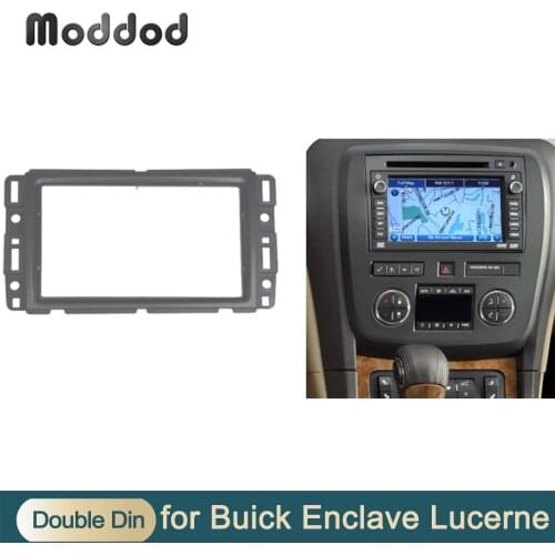 Double Din Fascia Radio for BUICK Enclave 2007+ CD DVD GPS Stereo Panel Dash Mount Trim Kit Surrounded Frame Bezel Cover