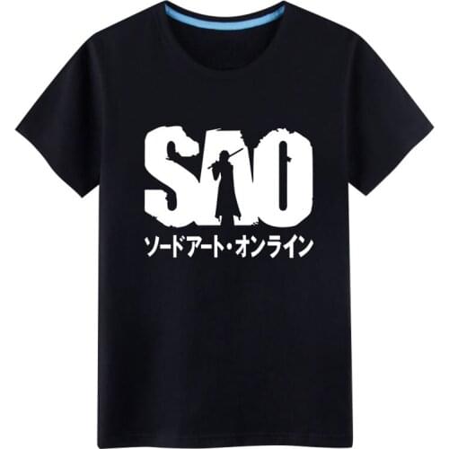 Japanese Sword Art Online T-Shirt Anime SAO Luminous short-sleeve men Tshirt Fashion Women Men Cotton Tees Tops