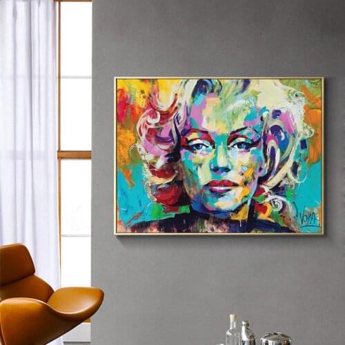 Graffiti Modern Beautiful Woman Portrait Canvas Painting Posters and Prints Scandinavian Wall Art Picture for Living Room Decor